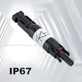 Pikkukuva 4 / 5: 5 KPL Aurinkopaneeliliitin diodilla Vedenpitävä PV-liitin DC1000V 20A IP67 PPO Uros Naaras Liitinpistoke LGL Black