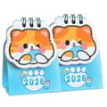 Skrivbordskalender 2026 Tecknad Katt Kalender (LGL) B 2pcs