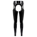 Miniatyrbilde 2 av 4: Sexy skrittløse bukser med åpen rumpe, eksotiske bukser, dame, høy midje, wetlook PU-skinn, utskårne leggings, poledance, nattklubbantrekk LGL 4XL Red