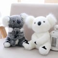Miniatyrbillede 3 af 5: Plysdukke Sød Blød Simulation Koalabjørn Plyslegetøj Udstoppede Koala til Børn LGL Grey M
