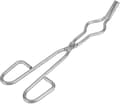 Degeltång för laboratorium, klämma, stål, enkel degeltång (silver) (1 st) (LGL)
