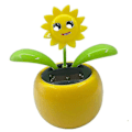 Miniatyrbillede 3 af 5: Solardansende Figurer Ow Bil R Gul Potte # LGL