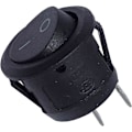 Pikkukuva 3 / 5: 10 kpl pyöreä keinukytkin lukituskytkin SPST-painike 2-nastainen AC 6A/125V 3A/250V autoon, kuorma-autoon, veneeseen (LGL)