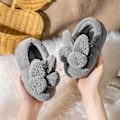 Miniatyrbillede 1 af 5: Indendørs Hjemmesko Til Hjemmet Bløde Hjemmesko Piger Varme Fluffy Børnesko Mor Far Gulv Hjemmesko Drenge Miaoyoutong # LGL