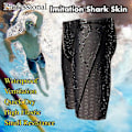 Pikkukuva 3 / 4: Uimahousut | Hai-ihoiset sukellus-uimahousut | Jammer-uimapuvut miehille LGL Black 4XL
