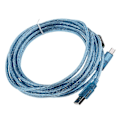 Pikkukuva 4 / 4: 5 metrin USB-kaapeli tulostimelle, tyyppi A - B uros, nopea 2.0 28AWG johto LGL