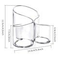 Miniatyrbillede 3 af 5: Makeup Børsteholder Organizer, 3 Slots Akryl Makeup Børste Organizer (LGL)
