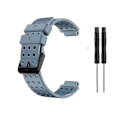 Miniatyrbillede 1 af 5: Rem til Garmin Approach S20 Monokromt Urarmbånd til Garmin Approach S20 Silikone LGL Cyan Blue