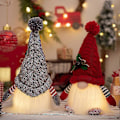 Miniatyrbilde 3 av 4: Juledukke Alv Gnome LED Lysende Juledekorasjoner Julelys Dverg Strikket Lue Glødende Rudolf Dukke Nyttårsgaver (LGL)