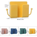 Pikkukuva 2 / 5: Media Organizer Box, 4 kpl ABS Seinään Kiinnitettävä Kaukosäätimen Pidike Seinään Kiinnitettävä Säilytyslaatikko (10x3x9.5cm, 4 väriä) (LGL)