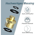 Miniatyrbilde 3 av 4: Gasspatronadapter Gassflaskeadapter for fylling av tyske gassflasker i EU Utlandet Adapter Gasspatron Laget av Messing Gasspatron Adap LGL