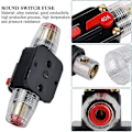 Miniatyrbillede 3 af 5: 40A Vandtæt Bilafbryder, 12V-24V DC Inline Sikringsholder, Manuel Reset Kontakt Bil Audio Sikring, Inline Sikringsboks (LGL)
