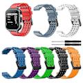 Miniatyrbild 4 av 5: Armband för Garmin Approach S20 Monokromt Armbandsur för Garmin Approach S20 Silikon LGL Cyan Blue