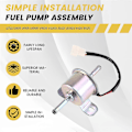 Pikkukuva 4 / 5: R1401-51350 12V Polttoaineen Siirtopumppu R1401-51352 Kubota Moottorille D722 D905 D1105 D1305 V1505 V2203 ZD221 (LGL)