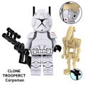 Miniatyrbild 4 av 5: 8 st Star Wars Minifigurer Byggklossar Leksakssats 1.77 tum Stridsdroider Klontrupper Actionfigurer Samlarobjekt Byggset för Pojkar Barn