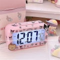 Pikkukuva 4 / 4: Kawaii Cinnamoroll My Melody Kuromi Pöytäyövalo Elektroninen Led-herätyskello Sanrioed Elektroninen Herätyskello Lahja Lapsille