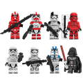 Miniatyrbilde 1 av 5: Clone Troopers Commander Minifigurer Star Wars Byggeklosser Leker 8PCS