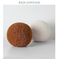 Miniatyrbilde 3 av 4: Plysj Rund Ullpute Ensfarget Kuleformet Pute Stue Sofa Dekor Pute Nordisk Sfærisk Pute Hjem Dekor Pute LGL brown 20cm