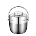 Miniatyrbillede 1 af 5: Madkasser Tasker 1,2 L Rustfrit Stål Mad Termokande Vakuum Madkasse Termobeholder Suppe Krukke Sølv (LGL)