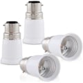 Miniatyrbild 1 av 5: 4x Sockeladapter - B22 till E27 Sockelkonverterare - Bajonettfattning Lamphållaradapter för Halogen LED-lampa (LGL)