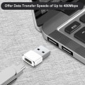 Miniatyrbild 3 av 5: Usb till Usb C-adapter 2-pack, typ C hona Usb A hane konvertera laddare för Apple Watch Series 7 8, iphone 11 12 13 14 15 Pro Max