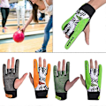 Miniatyrbilde 2 av 5: Bowlinghansker Høyre Hånd Bowlinghansker for Håndleddsstøtte Anti-skli Sportshansker LGL Orange L