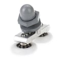 Miniatyrbillede 2 af 5: Skydedørsruller til glasdøre, stabile vindues- og brusekabinedørsruller til skydedøre af glas (25 mm) (LGL)