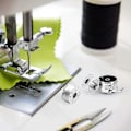 Miniatyrbillede 3 af 5: 5 symaskinespoler, metal symaskinespoler, universal størrelse hule spoler (LGL)