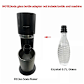 Miniatyrbild 4 av 5: Svart Snabbkoppling Soda Flaska Adapter för SodaStream Crystal 0,7L Glasflaska js  (LGL)