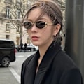 Miniatyrbillede 3 af 5: 2023 Nye Fashion Arc de Triomphe Retro Oval Frame Solbriller