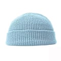 Miniatyrbilde 1 av 5: Unisex strikket lue for menn kvinner caps ull mote enkel varm skullies beanies solid høst vinter beanie lue trendy stil LGL Blue