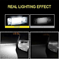 Miniatyrbillede 2 af 5: 1 par hvide LED nummerpladelygter til Accord 34100S84A01 34100S0A013 Biltilbehør (LGL)