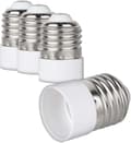 4x Sokkeladapter - E27 til E14 Sokkelkonverter - E14 Base Lampeholderadapter for Halogen LED-pære (LGL)