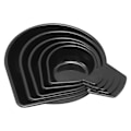 Miniatyrbilde 3 av 5: 5 størrelser veiepulverpanner Skålpanne Smal tut Plastveieskåler for å veie flytende pulver [L] Black