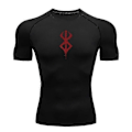 Pikkukuva 1 / 4: Anime Miesten Paita Fitness Urheilu Juoksu Tiukka Kuntosali T-paidat Urheilullinen Kuiva Toppi Tee- LGL black M