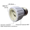 Miniatyrbild 2 av 5: E27 till GU10 Glödlampa Konverterare Lamphållare Sockeladapter Flamskyddande Material 6-pack (LGL)