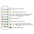 Pikkukuva 5 / 5: USB Ladattava Lamppu Kaukosäätimellä Ajastimella Himmennettävä Helppo Asentaa Akulla Toimiva E27 Lamppu RGB Lamppu (LGL)