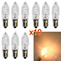 Miniatyrbild 1 av 4: 10 st E10 LED Ljuslampor för Ljusslingor 10V-55V AC för Badrum Kök Hem Lampor Glödlampa Dekorationsljus (LGL)