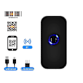 Miniatyrbild 2 av 5: Handhållen 3-i-1 Streckkodsläsare 1D/2D/QR Streckkodsläsare Stöd BT & 2.4G Trådlös & USB Kabelansluten Anslutning (LGL)