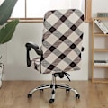 Miniatyrbild 5 av 5: Kontorsstolskydd Universellt Stretch Mikrofiber Tvättbart Kontorsstolskydd Tryckta Stretch Fåtöljöverdrag Bekväm Chefsstol (LGL)