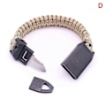 Miniatyrbild 1 av 4: 2st Paracord Armband Nödrep Med Överlevnads Visselpipa Och Kniv För LGL D