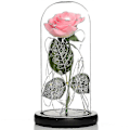 Miniatyrbillede 1 af 4: Evig Rose I Glas Fødselsdagsgave Mors Dag LGL pink