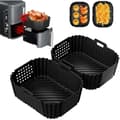 Silikonform - MARSEE - 2 delar - 19x15x7 cm - Kompatibel med Ninja Double Stack XL - Non-stick