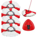st. mikrofiber reservemoppehoveder + 1 moppehoved kompatibelt med Vileda 2-i-1 Turbo Mop.O-Cedar
