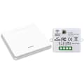 Wireless Light Switch. RF Transmitter and 10A Safety Switch. Easy Installation for Lamps up to 1500W (1 Receiver and 1 Switch).