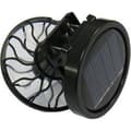 Miniatyrbillede 3 af 4: Mini bærbar solcelleventilator, miniventilator med fastgørelsesclips, rund base - sort, ideel til sommerbrug.