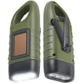 Solar Flashlight 2-pack LED Solar Flashlight and Rechargeable Hand Crank Flashlight for Outdoor Activities and Emergency Lighting