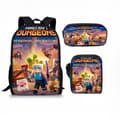 MINECRAFT Printed Backpack 3-piece Set for Middle School Students 11
