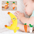 Miniatyrbild 5 av 11: Baby Handhållen Ring Docka Baby Lugnande Handgrepp Rep Sovande T banana 1pcs