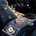 Miniatyrbild 7 av 11: Biltillbehör Konserverade Träblock Kaffearom Bil Deodorant Aromaterapi M7U9 C 1pcs
